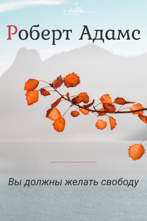 Роберт Адамс - Вы должны желать свободу